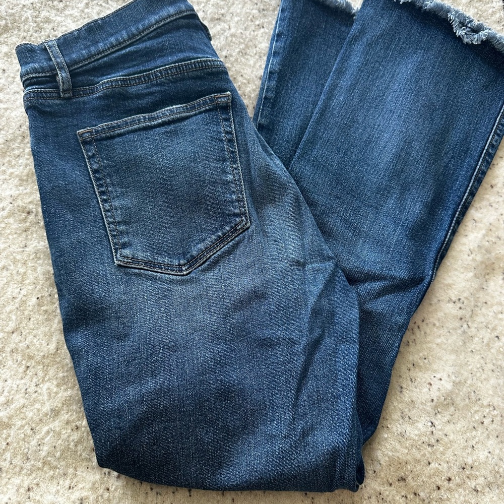 LOFT Dark Blue Ankle & Cropped Jeans - Picture 2 of 5